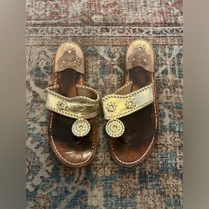 Jack Rogers Gold Sandals